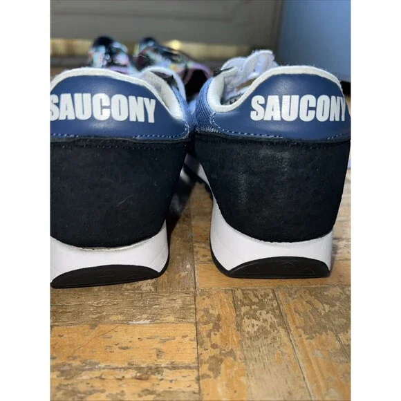 Saucony Jazz 81 S70539-10 Mens Blue Suede Lace Up Lifestyle Sneakers Shoes - Picture 5 of 6